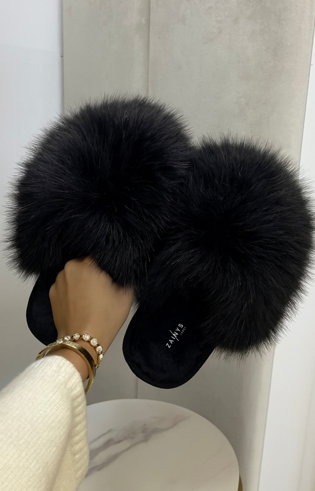 Faux Fur Slippers