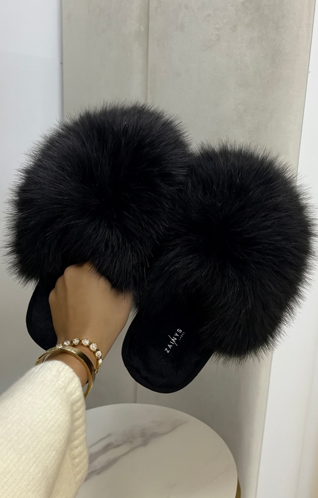 Faux Fur Slippers